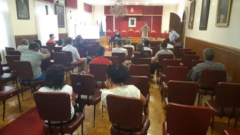 Un momento da presentación. 
