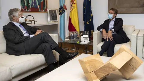Feijóo trasladó esta necesidad durante un encuentro con el embajador de Portugal, João Mira.Gomes.