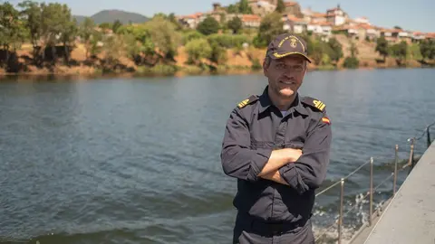 El Comandante Naval del Miño, Juan Diaz. ARCHIVO. 