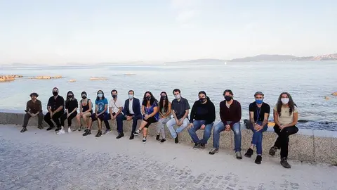 Os integrantes dos equipos mantiveron hoxe un encontro no Museo do Mar de Galicia cos directores da Agadic e do CDG.