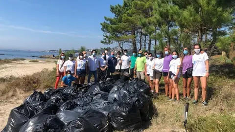 Espacios naturales de protección de aves en el Ayuntamiento de O Grove, objeto de esta campaña de verano .