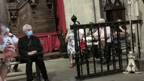 El obispo de Tui-Vigo, Luis Quinteiro Fiuza. 