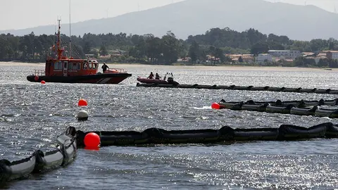 Simulacro en Boiro. ARQUIVO. 