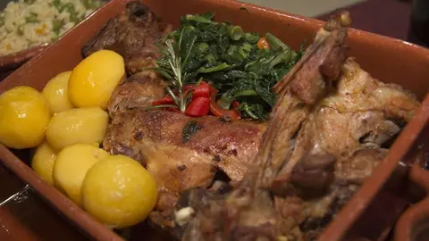 Cabrito á moda de Melgaço. 