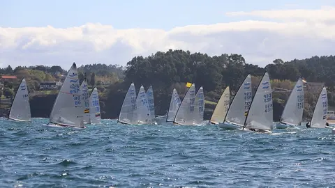 El argentino Olezza en cabeza tras una de las salidas. PEDRO SEOANE. 