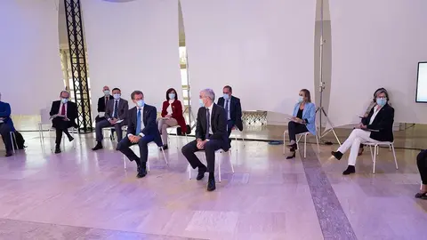 O presidente da Xunta, Alberto Núñez Feijóo, participou na reunión constitutiva da comisión Next Generation Galicia, que se vai encargar de supervisar a folla de ruta galega para optar ao Fondo Europeo de Recuperación.