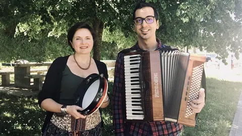 Leni Pérez e Roberto Comesaña.