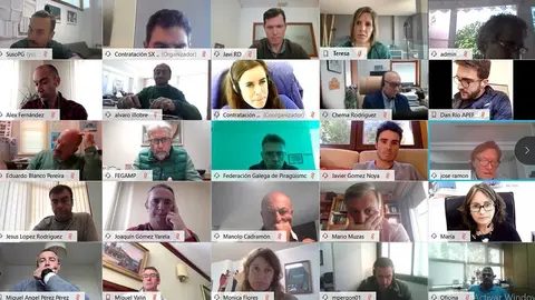 Participaron representantes de la FEGAMP, de la UFEDEGA, de los grupos de trabajo del FISICOVID, de las ADEs, de las Universidades, de la AGAXEDE, del COLEF, de la AXIDEGA y DGAN como Javier Gómez Noya o Teresa Portela.