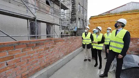 A Xunta prevía rematar a finais de ano as obras do primeiro albergue público de peregrinos de Vigo. ARQUIVO. 