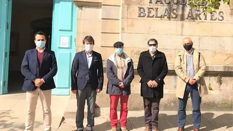 António Barbosa, reuniu, na passada quinta-feira, com a direção da Faculdade de Belas Artes de Pontevedra.