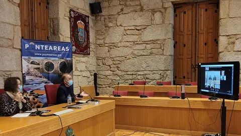 Encontro virtual coa Xerencia da Área Sanitaria de Vigo e a Secretaría Xeral da Consellería de Sanidade.