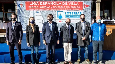 Presentación de la Liga de la Vela de Clubes náuticos patrocinada por La Sociedad Estatal de Loterías y Apuestas del Estado. Organiza el Monte Real Club de Yates en colaboración con La Real Federación Española de Vela. ©SailingShots by María Muiña Photography
