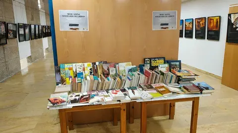 Mercadiño de libros solidarios na Biblioteca Municipal de Tui.
