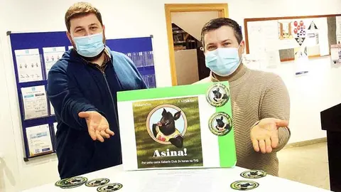 O concelleiros de Lingua e de Mocidade, Fernando Groba e  Miguel Bouzó.