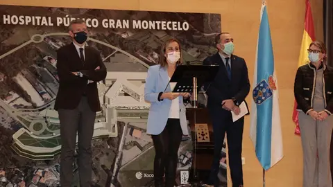 El vicepresidente primero, la conselleira de Infraestructuras y el conselleiro de Sanidade explicaron los detalles de la nueva equipación que ofrecerá asistencia sanitaria avanzada y blindará la atención a 300.000 vecinos del área en las próximas décadas.
