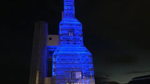 A Coruña, Ferrol, Lugo, Ourense, Pontevedra, Vigo Y Santiago de Compostela iluminan algunos de sus principales edificios unindose así al Xacobeo 2021. ARCHIVO. 