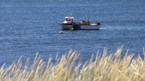 Barco de pesca en Carnota.