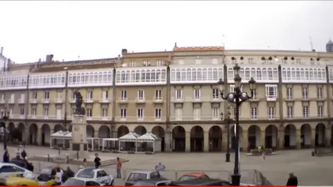 Un aspecto de la coruñesa plaza de María Pita. 