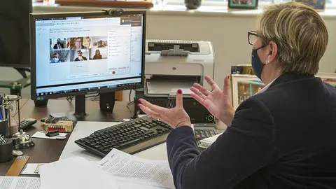 La conselleira del Mar mantuvo una reunión por videoconferencia con diputados españoles de la Comisión de Pesca del Parlamento Europeo.