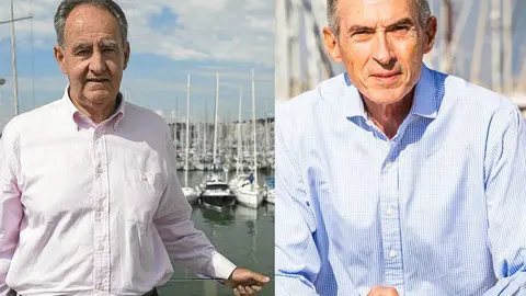 Los candidatos José Javier Sanz Fernández (izq) y José Martínez David. 

