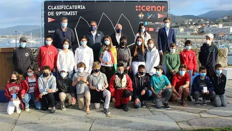 Equipo que representará a Galicia en el nacional de Optimist. CARLOS HERNÁNDEZ. 