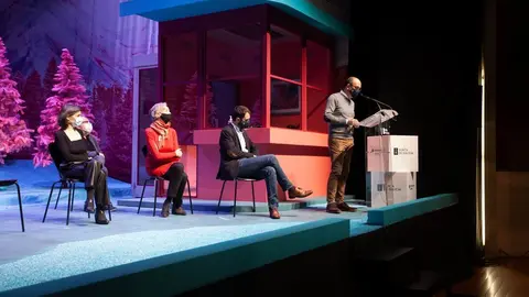 O secretario xeral de Cultura, Anxo M. Lorenzo, salienta o impulso que lle está a dar a Xunta á escena coa estrea da segunda produción do CDG este ano.