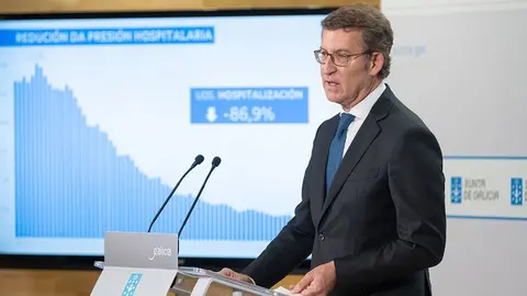 El presidente de la Xunta compareció este mediodía para dar cuenta de las medidas acordadas por los expertos sanitarios.