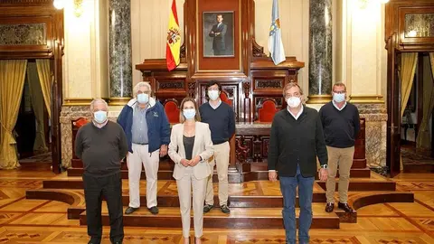 Recepción en el Concello de La Coruña.