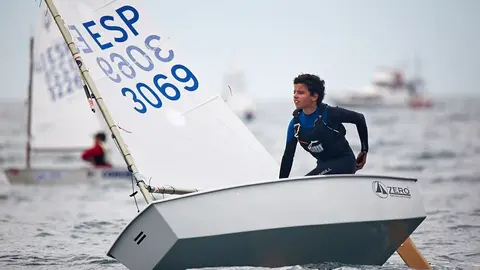 El vencedor absoluto Miguel Rodríguez Tábara del CM de Canido. ÁNGEL TOURÓN. 