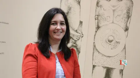Ana Almeida, en el Centro Interpretativo del castro São Lourenço.