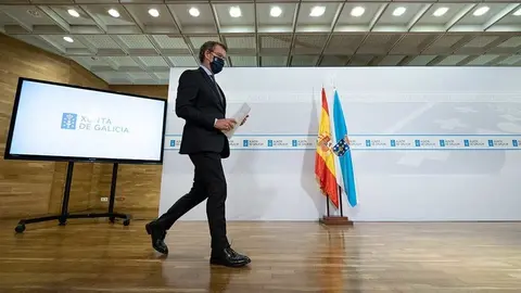 El presidente de la Xunta compareció este mediodía para dar cuenta de las medidas acordadas por los expertos sanitarios.