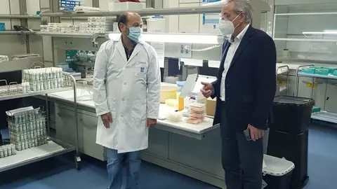 El director general de Ganadería, Agricultura e Industrias Agroalimentarias visitó hoy las instalaciones de este centro dependiente de la Consellería de Medio Rural.