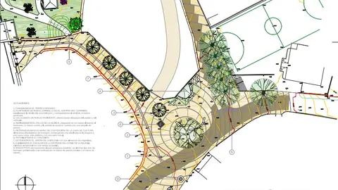 Planta del proyecto de Moreira, Ponteareas. 