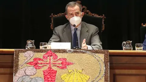 Intervención de Su Majestad el Rey con motivo del I Congreso Mundial Xacobeo. © Casa de S.M. el Rey