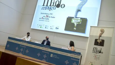 O secretario xeral de Cultura, Anxo M. Lorenzo, presenta o festival MindoMúsica.