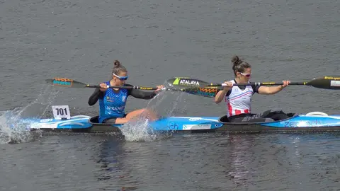 La marca es la medallista lucense Tania Fernández. FEGAPI