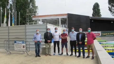 Executivo Municipal de Ponte de Lima visita obras de ampliação do “Edifício Sede do Clube Náutico de Ponte de Lima”.