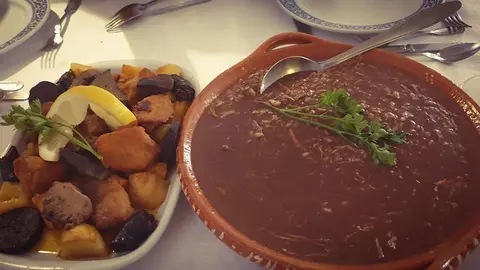 Arroz de Sarrabulho á moda de Ponte de Lima.