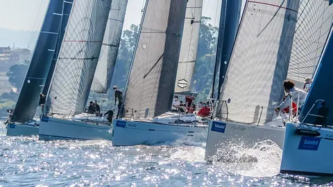 La prueba del Carrumeiro Chico es una de las más emocionantes del panorama náutico español. JOSÉ RAMÓN LOURO. 