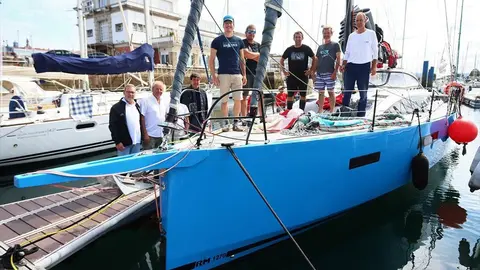  El Krill de Santiago Orlando del Real Club Náutico de San Sebastián a su llegada a La Coruña. PADRO SEOANE.