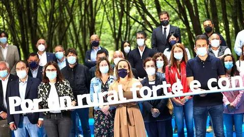 A conselleira de Infraestruturas e Mobilidade, Ethel V&aacute;zquez, coa directora xeral de Administraci&oacute;n Local e os delegados da Xunta na Coru&ntilde;a, Lugo, Ourense e Pontevedra participaron no encontro &lsquo;Next Generation Galicia. Por un rural forte e conectado&rsquo;.