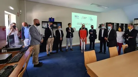 La secretaria de Estado de Turismo, Rita Marques, en la inauguraci&oacute;n del primer Centro EUSOUDIGITAL, Lamego