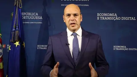 El Ministro de Estado, Economía y Transición Digital,  Pedro Siza Vieira.