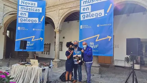 El secretario general de Política Lingüística, Valentín García, presentó hoy los conciertos del ciclo Novas Músicas en Galego enmarcados en este festival que se viene celebrando desde mediados de julio en el Monte do Gozo.