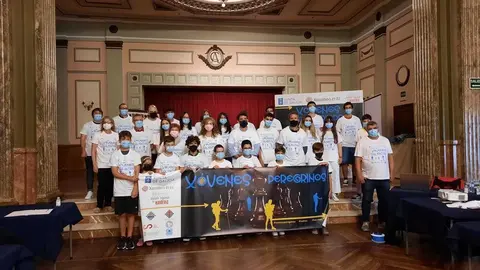 El delegado territorial del Gobierno gallego, Javier Arias, participó en el acto de bienvenida a las personas participantes en la iniciativa, promovida por la Escuela Luguesa de Xadrez.