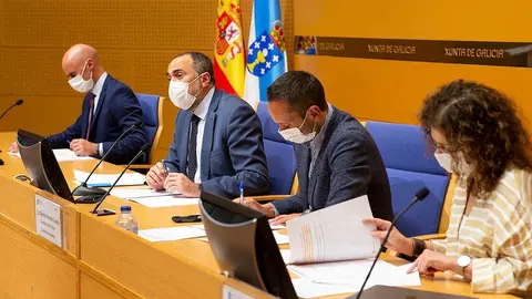 O conselleiro de Sanidade, Julio García Comesaña, anima á poboación que aínda está sen vacinar a que faga uso da autocita.