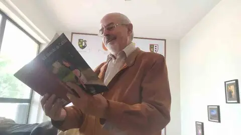 O escritor luso José Ribeiro da Costa, en Montes Claros, Lisboa. 