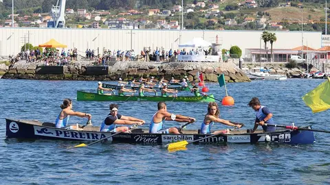 Samertolameu y Meira en la última tanda. PEDRO SEOANE. 
