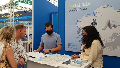 A presidenta de Portos de Galicia encabeza a participación galega no salón internacional para promocionar a peregrinación en barco neste Xacobeo 21-22.