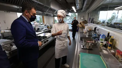 Alumnos de FP del Carlos Oroza. ARCHIVO.